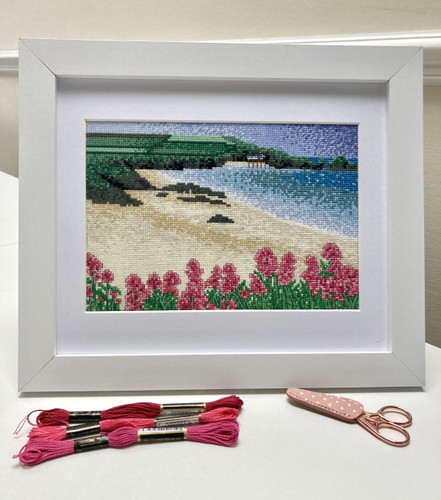 Flower In The Bay Counted Cross Stitch Kit by Emma Louise