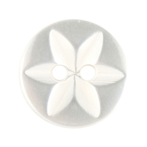 1 Button White 14mm Code A ABC Buttons