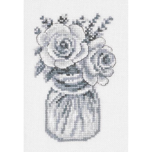 Roses Counted Cross Stitch Kit By Permin