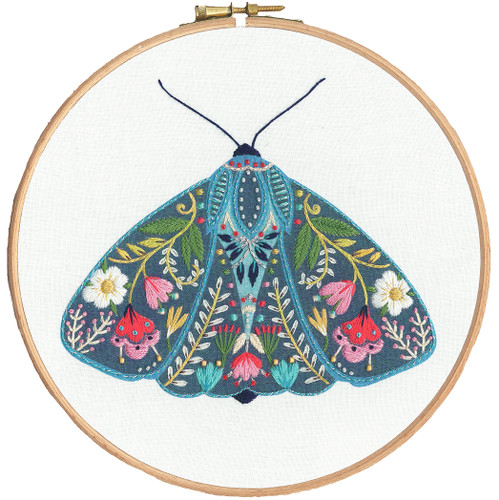 Pollen - Moth Embroidery Kit by Bothy Threads