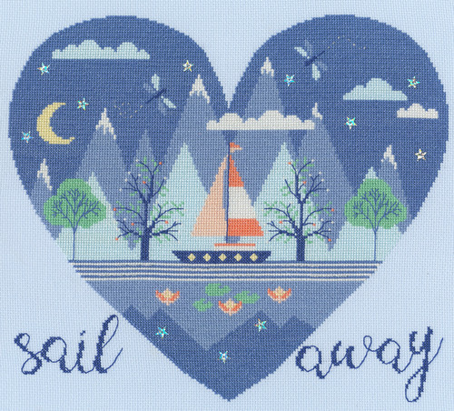 Sail Away Counted Cross Stitch Kit by Bothy Threads