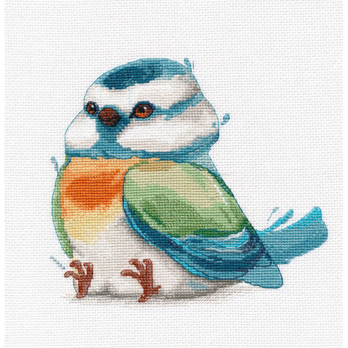Titmouse Counted Cross Stitch Kit by Oven