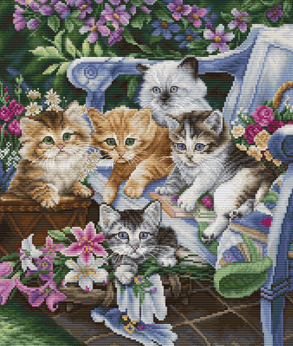 Perfect Gardening Buddies Cross stitch Kit by Luca S