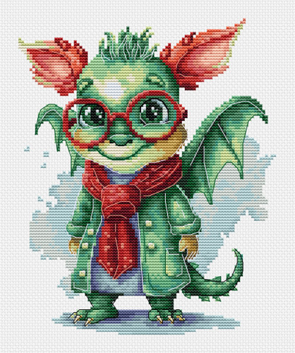 The Elegant Dragon Cross stitch Kit by Luca S