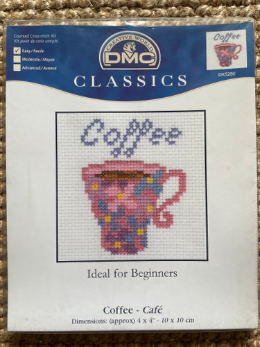 Coffee Beginners Cross Stitch kit by DMC