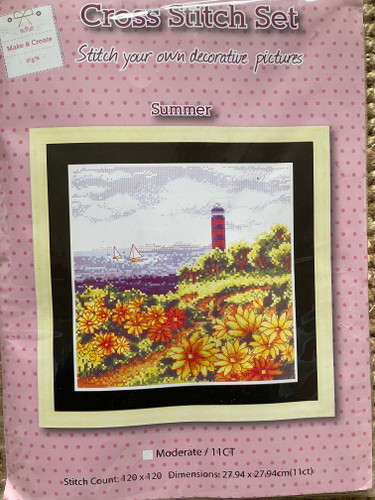 Summer Counted Cross Stitch Kit by Make & Create