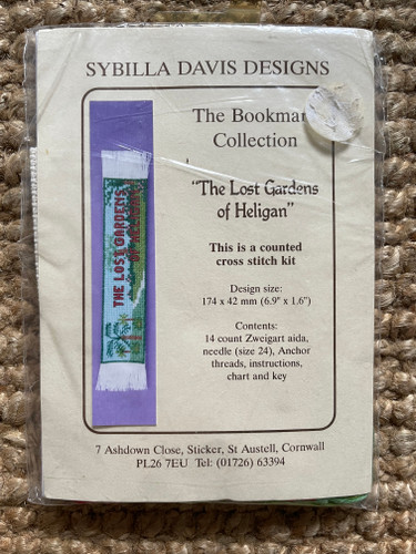 The Lost Gardens of Heligan Counted Cross Stitch Bookmark