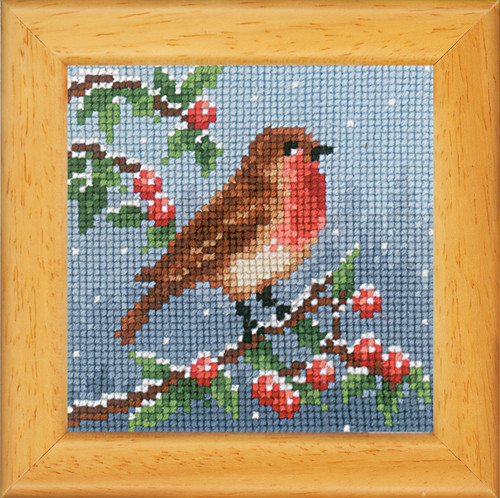 Set of 3 Winter Animals Miniatures Cross Stitch Kit by Vervaco