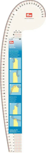 Curved Ruler for Armholes and Sleeve Cap by Prym