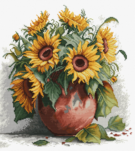 The Sunflowers Cross Stitch Kit by Luca S