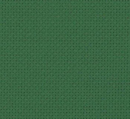  1 Offcut of 11 Count Aida in Christmas Green 110cm x 35cm