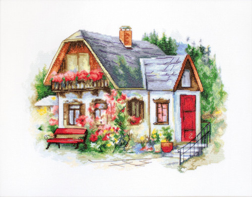 Beautiful Country House Cross Stitch Kit by Luca S