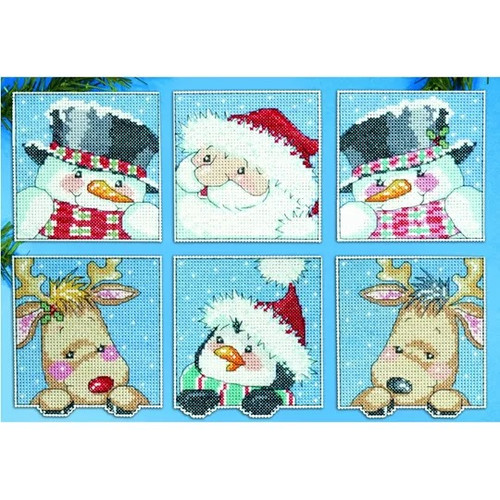 Funny Friends Ornaments Counted Cross Stitch Kit by Design Works