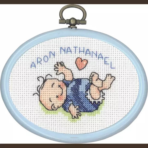 Baby Boy Mini 3 Counted Cross Stitch Kit by Permin