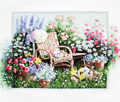 Blooming Garden Cross Stitch Kit by Luca S