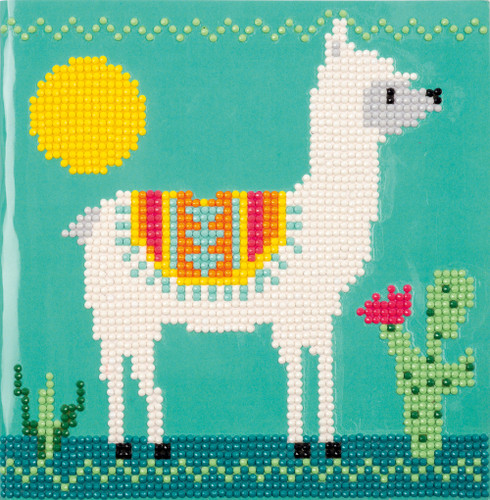 Diamond Painting Kit: Greeting Card: Llama by Vervaco