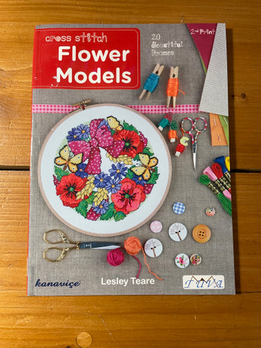 *Second Hand* Flower Models Cross Stitch Chart Booklet by Lesley Teare