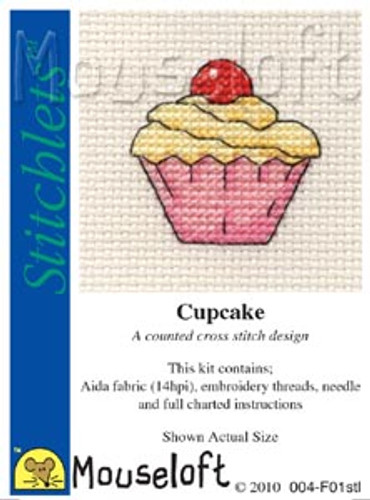 Cupcake Mini Cross Stitch by Mouseloft