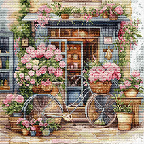 Flower Shop Cross Stitch Kit by Luca S