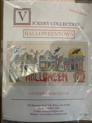 Halloween Town Counted Cross Stitch Kit by Vickery Collection