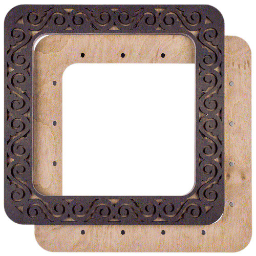 Magnetic Wooden Cross Stitch Hoop 14cm x 14cm aperture
