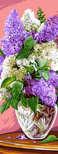 Bouquet de lilas Tapestry Canvas