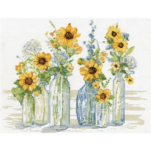 Sunflower Spectacular Counted Cross Stitch Kit by Design Works