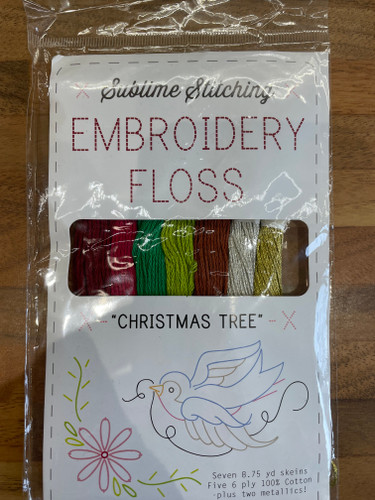 CHARITY - Sublime Stitching 7 x Embroidery Floss - Christmas Tree