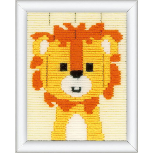Cheeky Lion Long Stitch Kit by Vervaco