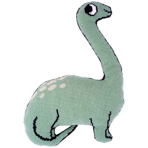 Dinosaur Cross Stitch Cushion Kit by Vervaco