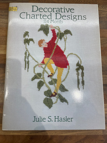 *Second-Hand* Decorative Charted Designs Cross Stitch Book Signed by Julie Hasler