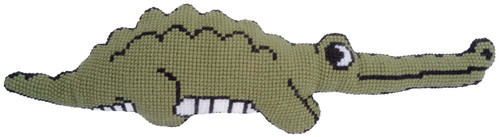 Crocodile Cross Stitch Cushion Kit by Vervaco