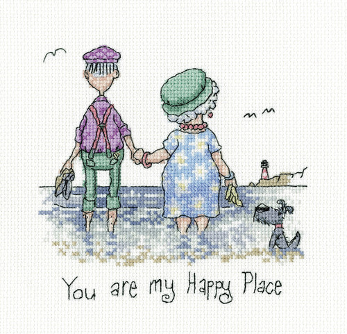 You are my Happy Place Cross Stitch Kit by Golden Years