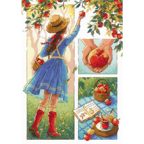 Apple Day Counted Cross Stitch Kit By Riolis