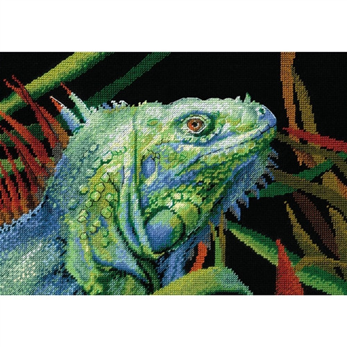 Iguana Counted Cross Stitch Kit By Riolis