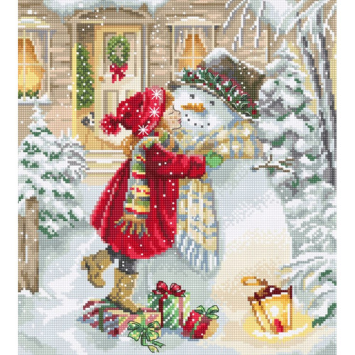 Winter Playtime Counted Cross Stitch Kit by Letistitch