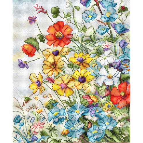 Wildflowers Counted Cross Stitch Kit by Letistitch