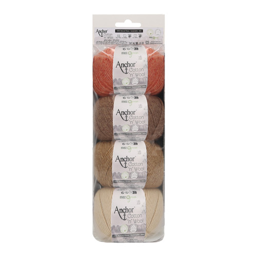 Crochet Yarn: Cotton 'n' Wool: Assortment: 4 x 50g: Classic Jewellery