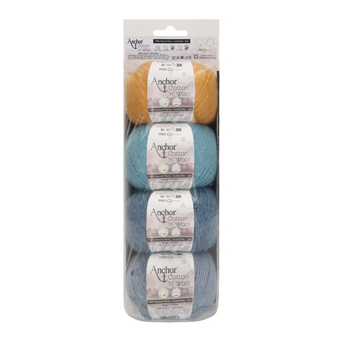 Crochet Yarn: Cotton 'n' Wool: Assortment: 4 x 50g: Beach Jewellery