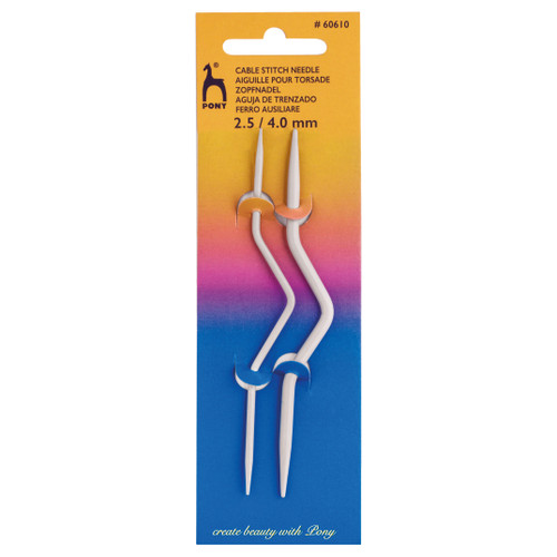 Cable Stitch Needle Bent: 2.50 & 4.00mm by Pony