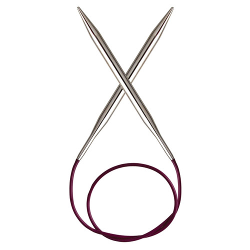 Nova Metal: Knitting Pins: Circular: Fixed: 25cm x 2.00mm by KnitPro