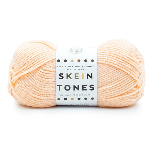 3 x 100g Lion Brand Yarn Basic Stitch Anti Pilling Skein Tones - Peachy Yarn 