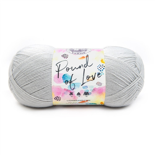 1 x 454g Lion Brand Yarn Pound of Love - Elephant Grey Yarn 