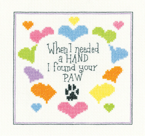I found your paw Cross Stitch Kit by Peter Underhill