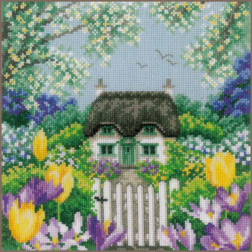 Spring: Four Seasons Counted Cross Stitch Kit by Vervaco