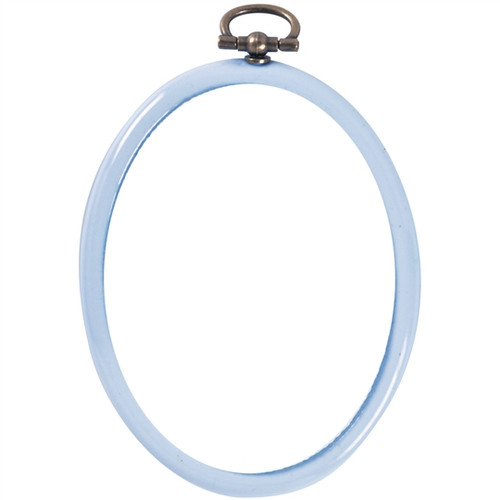 Blue Mini Flexi Hoop Oval 7cm x 9cm Sewing Accessories Kit by Permin