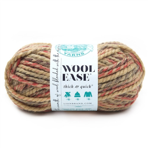 3 x 170g Wool Ease Thick & Quick - Jam Cookie Yarn By Lion