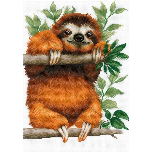 Sloth Counted Cross Stitch Kit by Riolis
