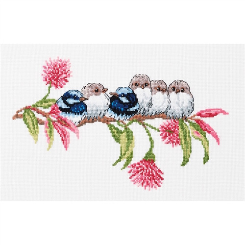 Blue Wren Counted Cross Stitch Kit by Permin