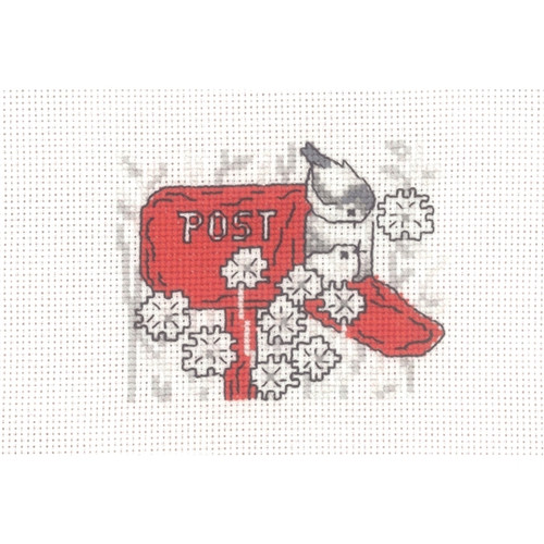 Mailbox Counted Cross Stitch Kit By Permin 